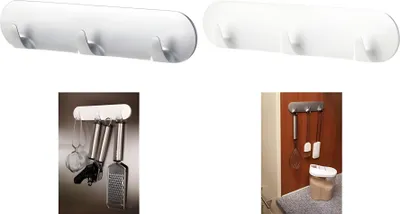 Produktbild von TESA 58094, Drinnen, Universalhaken, Weiß, Klebestreifen, Glas, Fliesen & Metall, 1 Stück(e)