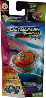 Produktbild von Beyblade Burst QuadStrike, Twister Pandora Evasive P8, 4-in-1 Abwehr-Kampfkreisel, Rechtsrotation, Hasbro