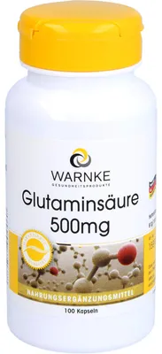 Zdjęcie produktu dla Kwas glutaminowy 500 mg kapsułki 100 szt