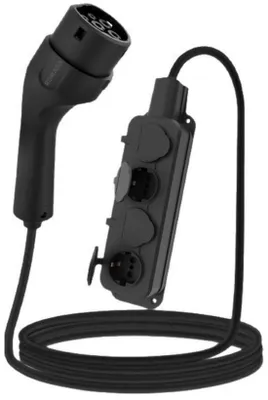 Zdjęcie produktu dla Adapter typu 2 do gniazda Schuko, moc 4 kW, 16 A, 220 V, adapter z automatycznym rozładowaniem