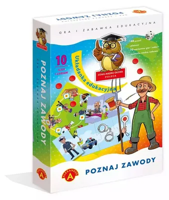 Obrázok produktu pre ALEXANDER Gra Poznaj Zawody: Układanka edukacyjna, 48 puzzli