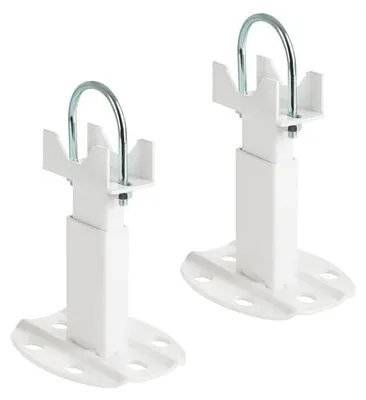 2 Bodenbefestigungen für Alu-Heizkörper, 200 kg, verstellbar 125–175 mm