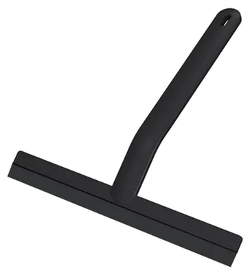 Image de Raclette de douche sans traces - Silicone - 25 cm - Noir - Pour vitres et parois de douche
