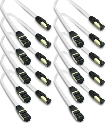 Produktbild von ARLI 4x 0,5 m RJ45 Patchkabel CAT 8.1 S/FTP Netzwerkkabel Halogenfrei