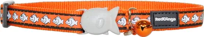 Obrázek produktu pro Reflexný nylonový obojek pro kočku oranžový