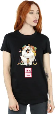 Produktbild von Big Hero 6 - T-Shirt für Damen BI1013 (3XL) (Schwarz)