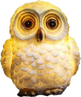 Produktbild von Eulen-Gartendekoration, Solarlampe, Harzstatue, Tierskulptur, Gartenkunst