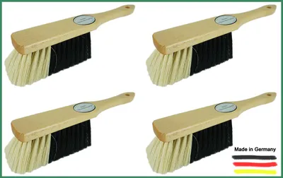 Produktbild von Novaliv 4x Handfeger Rosshaar Hand Brush Handkehrer Schweifhaar Tierhaar Rosshaarbesen