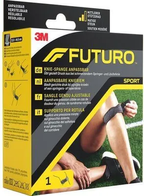 Produktbild von FUTUROâ„¢ Kniebandage Kniespange Sport 09189DABI schwarz 31,8-44,5 cm, 1 St
