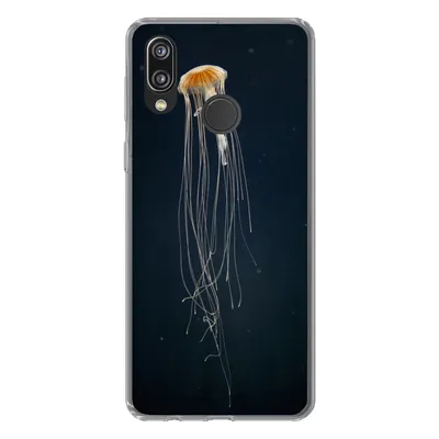 Produktbild von MuchoWow® Handyhülle Schutzhülle Hülle für Huawei P20 Lite (2020) Qualle - Meerestier - Tentakel Silikon Softcase Handy Hülle - Kartenhalter