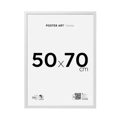 Zdjęcie produktu dla Ramka na zdjęcia i plakaty 50x70 cm, biała, MDF – Poster Art