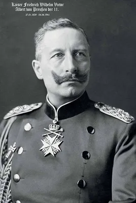 Produktbild von vianmo Holzschild 18x12 cm Portrait Kaiser Friedrich Wilhelm 1859