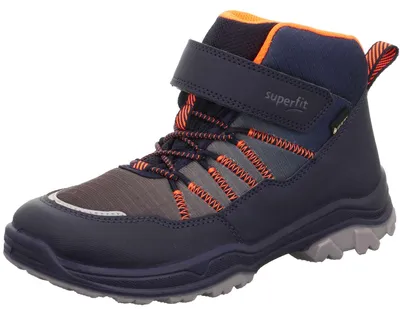 Produktbild von Superfit Gore-Tex Jupiter Mid Kinder Wasserdichter Sneaker mit Warmfutter Blau/Orange, 1-000055-8000 - Gr. 39