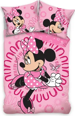 Produktbild von Disney Minnie Mouse Bettwäsche Set 135 x 200 cm / Baumwolle / 2 teilig