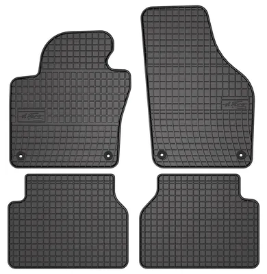 Produktbild von Gummi-Fußmatten für Volkswagen Tiguan I 2007-2015 (Minivan) – 4-tlg, Schwarz, passgenau – Wielganizator SolidPRO