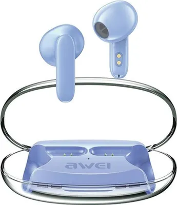 Image de Awei Bluetooth headphones 5.3 T85 ENC TWS Blue