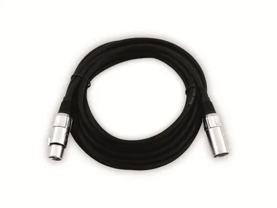 Obrázok produktu pre Omnitronic 3022047N, XLR (3-pin), Samec, XLR (3-pin), Samica, 3 m, Čierna