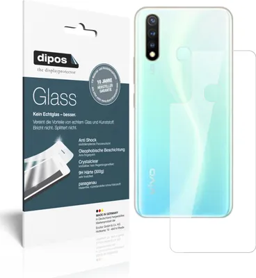 Produktbild von 1x Schutzfolie für Vivo U3 Rückseite - Anti-Shock 9H Folie dipos Glass Kunststoffglas