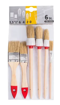 Immagine prodotto di Set di spazzole Hardex 6 pz [1,5" + 1" + 6 + 4 + 2 + 0]