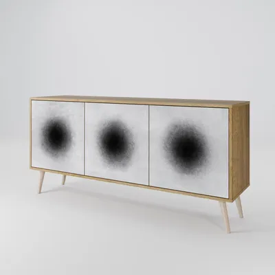 Immagine prodotto di Spacerebels cassettiera a 3 ante - credenza cassettiera - credenza alta - mobile armadio - soggiorno camera da letto - 57,5×164,5×42 (HxLxP)