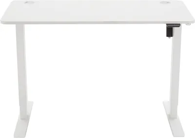 Obrázek produktu pro Stolní psací stůl s elektricky nastavitelnou výškou - Počítačový stůl, rozměry 120 x 60 cm - Výška 70-120 cm - Bílá barva - Nosnost 70 kg