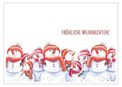 Produktbild von Postkarte quer, FRÖHLICHE WEIHNACHTEN