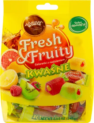 Produktbild von Wawel Frisch-fruchtige Gelees mit Füllung sauer 245 G