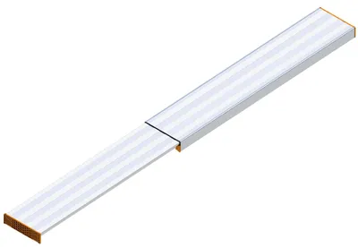 Produktbild von Layher Arbeitsbohle Aluminium ausziehbar von 1,64-2,9m - 1351290
