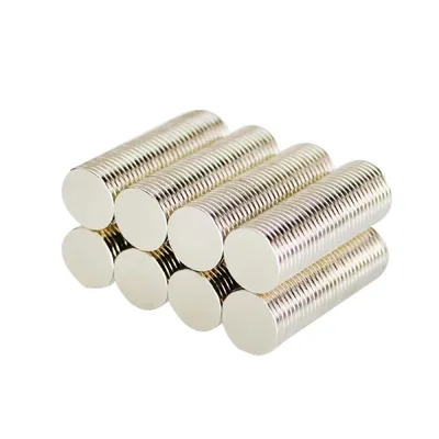 Productafbeelding van Neodymium magneet, 10 x 1 mm, schijfvorm, verpakking van 500 stuks