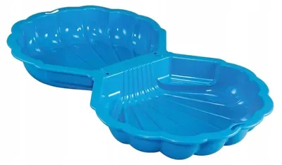 Obrázok produktu pre Paradiso Toys Uzavretá plastová pieskovisko s vekom 2 v 1 detská bazénová vanička, modrá