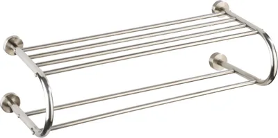 Produktbild von WENKO Wand Regal Bad Ablage Edelstahl Handtuch Halter Stangen Fastro