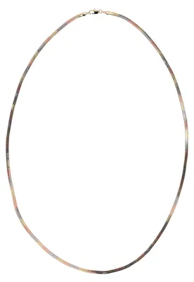 Image de Collier pour femme NAHIMA - or rose, argent. Taille unique