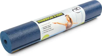 Produktbild von Fitness-Mad Yogamatte Warrior II 4mm dunkelblau 183x61cm rutschfest