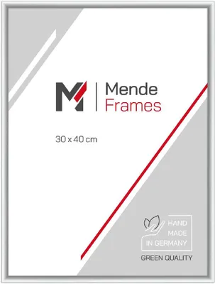Produktbild von MendeFrames H270 Alurahmen Silber Matt 50x75 cm Antireflexglas