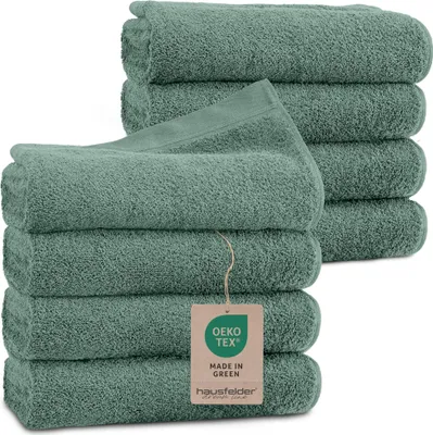 Produktbild von Hausfelder Handtücher Premium Handtuch 8er Set (Hellgrün, 8 Handtücher 50x100cm)