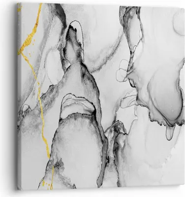 Produktbild von Bild auf Leinwand - Leinwandbild - Einteilig - Stein Abstraktion Kontrast - 30x30cm - Wand Bild - Wanddeko - Wandbilder - Leinwanddruck - Bilder - Wanddekoration - Leinwand bilder - AC30x30-4761