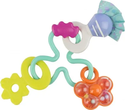 Produktbild von Playgro - Pastellfarbene Rassel mit Biss