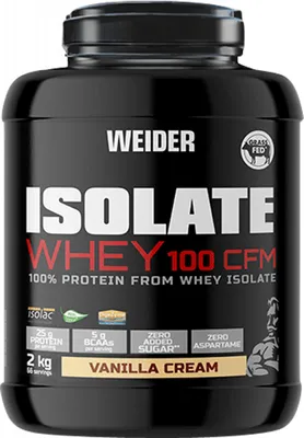 Produktbild von Weider Isolate Whey 100 CFM (2000g) Vanilla Cream - Eiweiße - Molkenprotein-Isolat