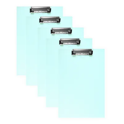 Produktbild von 10 Stück DIN A4 Klemmbretter Schreibbrett Schreibunterlage Klemmmappe Schreibplatte Türkis