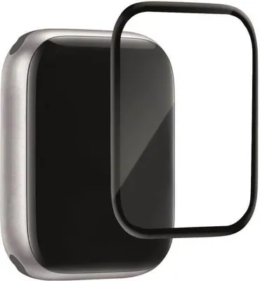 Produktbild von PURO SDFRAW41BLK, Displayschutz, Smartwatch, Schwarz, Transparent, Apple, Apple Watch 7, 8, Polymethylmethacrylat (PMMA)