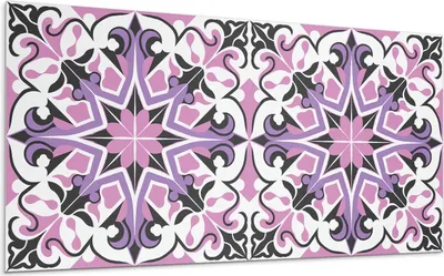 Produktbild von Sternblumenmuster – Selbstklebende Fliesen – Wandverkleidung – Wandpaneel – PVC Fliesen – Vinylflisen – PCV Flisen – Selbstklebend – Wanddeko – 10 Stück 100 x 50 cm