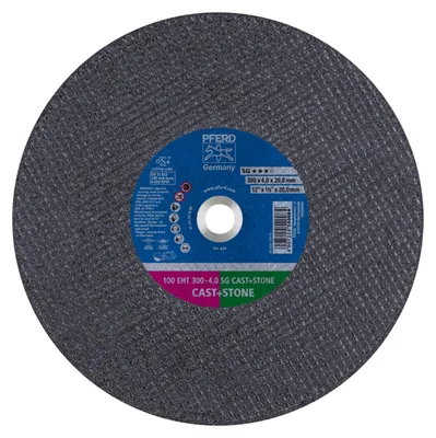 Produktbild von PFERD Cut-off wheels for petrol cutters SG CAST+STONE, 30 cm, 20 Stück(e)
