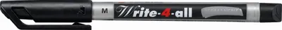 Obrázek produktu pro STABILO Write-4-all, Černá, Černá, Stříbrná, Střední, 1 mm, Keramický, Fólie, Sklo, Kov, Plast, 15 mm