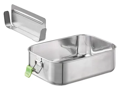 Obrázek produktu pro APS-Germany 66901, Nádoba na oběd, Dospělý, Nerezová ocel, ABS (akrylonitril-butadien-styren), Silikon, Nerezová ocel, Jednobarevný, Obdélníkový