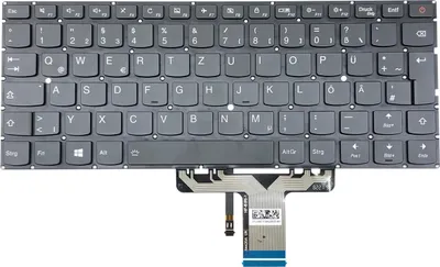 Zdjęcie produktu dla GERMAN - Czarne podświetlenie klawiatury kompatybilne z Lenovo IdeaPad 710S-13IKB 80VQ