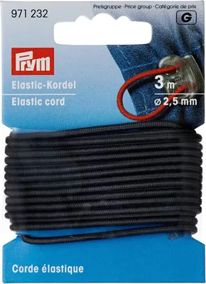 Obrázek produktu pro Prym Elastická šňůra 2,5 mm šedá