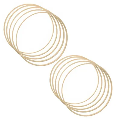 10 Bambusringe 20 cm für Makramee, Traumfänger & Blumenkranz
