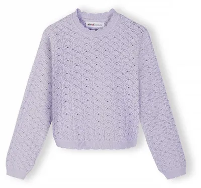 Minoti Pullover Lila für Mädchen, Vorderansicht
