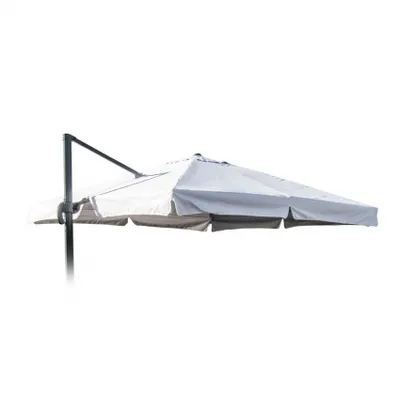 Produktbild von Ersatzschirm für Ampelschirm Sonnenschirm Gartenschirm 3x3 Aluminiumarm Paradise mit Volant