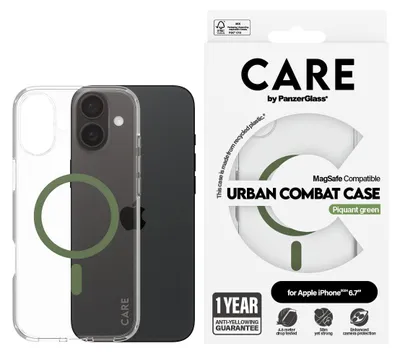 Image de Etui Care By Panzerglass Flagship Case Z Magsafe Na Iphone 16 Plus - Zielone